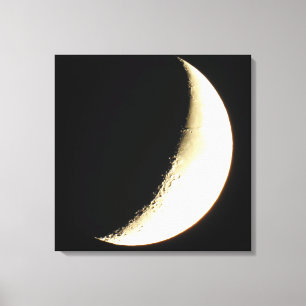 Arte de Impressão em Tela de Fotografia da Lua