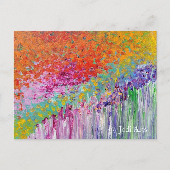 Arte de Jardim Francês em Cartão Postal (Frente)