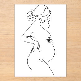 Arte de Linha Abstrata Minimalista Moderna Poster 