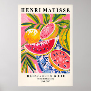 Arte de Matisse de Melancia Impressão Moderno de M