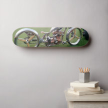 Arte de motocicleta Skateboard