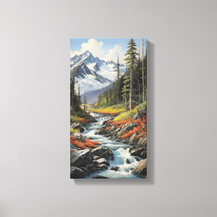Arte de Muro de Canvas do Mountain Stream