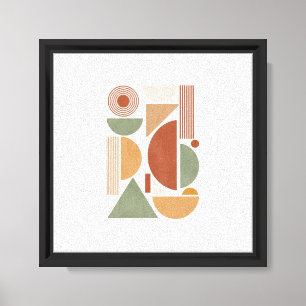 Arte de Muro de Canvas Geométrica abstrato - Terra