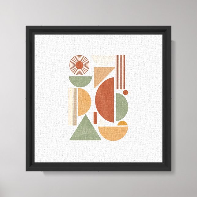 Arte de Muro de Canvas Geométrica abstrato - Terra (Frente)