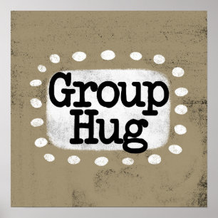 Arte de Muro de Poster do Grupo Hug