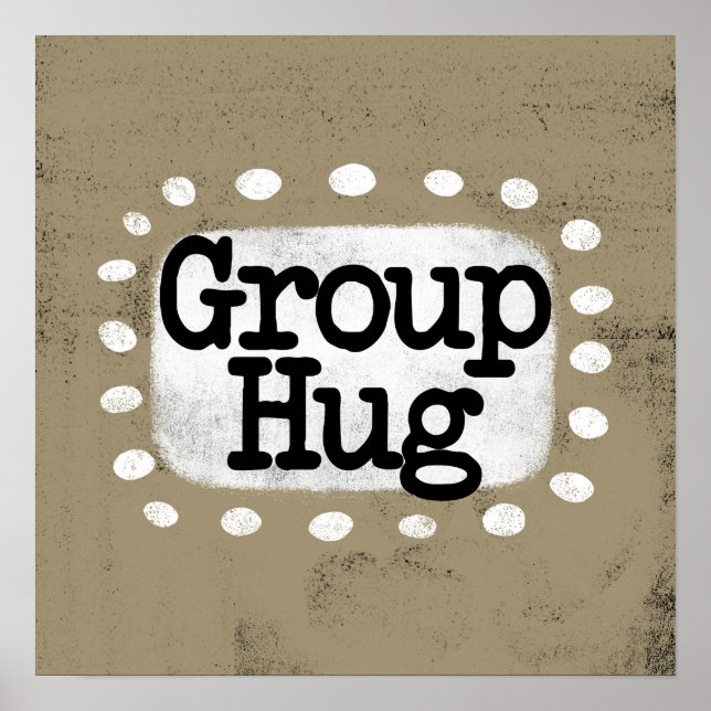 Arte de Muro de Poster do Grupo Hug (Frente)