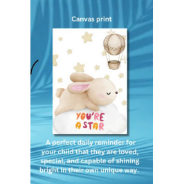 Arte de muro - Impressão de tela - Você é uma estr