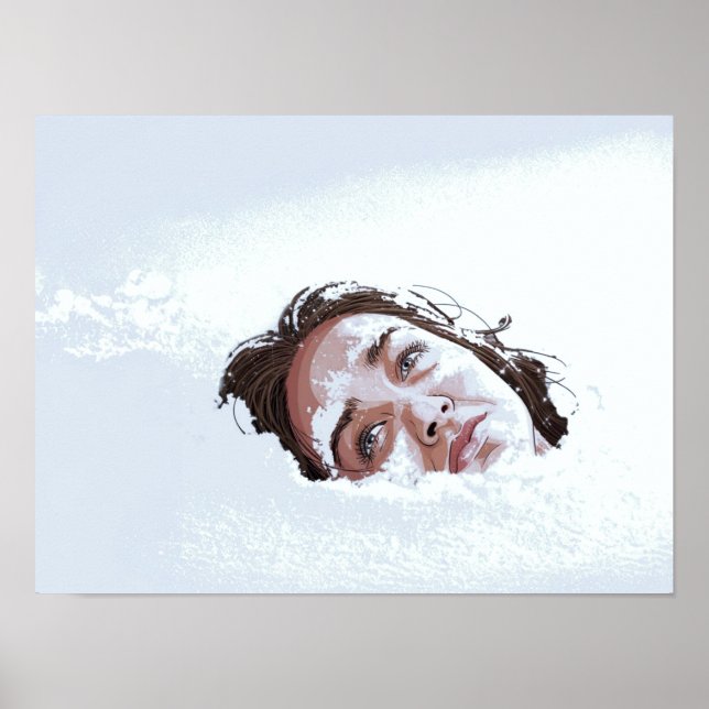 Arte de Muro Poster Impressão de Neve (Frente)