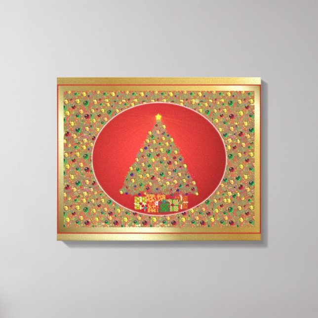 Arte de Natal Digital canvas (Frente)