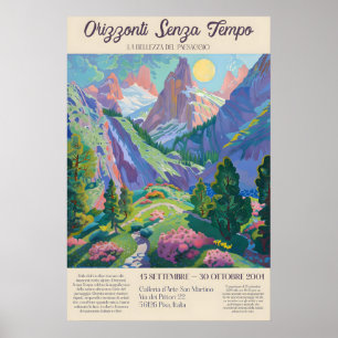Arte de Paisagem dos Alpes Italianos Impressão Via