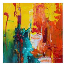 Arte de parede acrílica radiante Abstrato