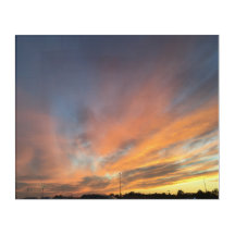 Arte de Parede Acrílica Sunset