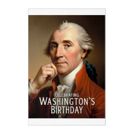 Arte de Parede Acritiva de George Washington