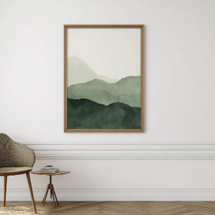 Arte de Parede Aquarela Boho Terroso   Impressão D