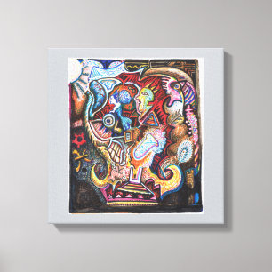 Arte de Parede Canvas Perseguição Alquímica