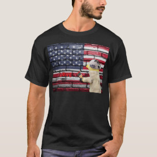 Arte de parede com grafite Amor EUA. Camiseta