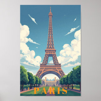 Arte de Parede com Poster de Paris