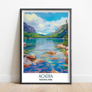 Arte de Parede da Acadia - Impressão do Lago Jorda