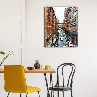 Arte de parede da Canvas de mídia mista