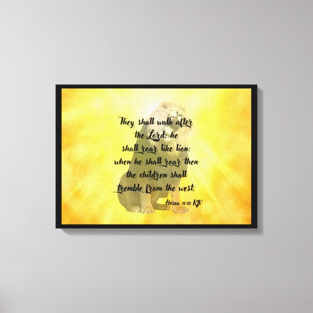 Arte de Parede da Canvas Verse de Escritura de Bíb (Frente)