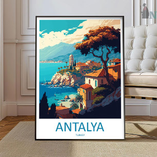 Arte de Parede de Antalya Impressão Viagem Antalya