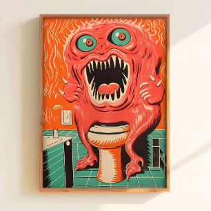 Arte de Parede de Banheiro Imprimível Poster de Mo