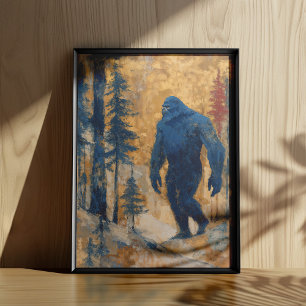 Arte de Parede de Bigfoot Cartaz Impressão Pintura