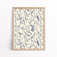 Arte de Parede de Cachorro Rabiscado Poster