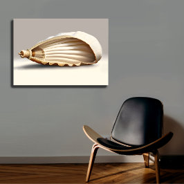 Arte de Parede de Canvas Costeiras de Seashell sem