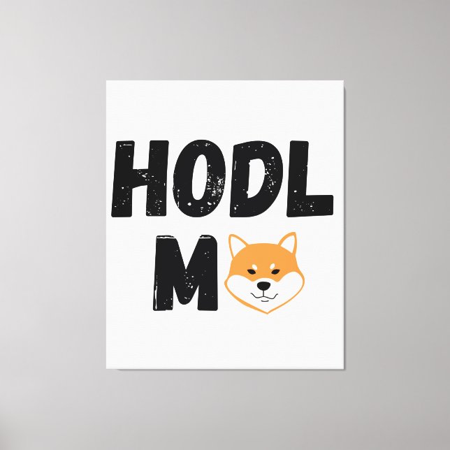 Arte De Parede De Canvas Cripto Shiba Inu (Frente)