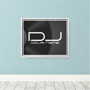 Arte de parede de Canvas DJ personalizada com regi