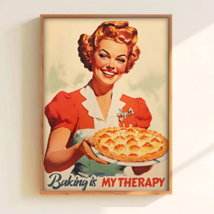 Arte de Parede de Cozinha Engraçada Impressão Era
