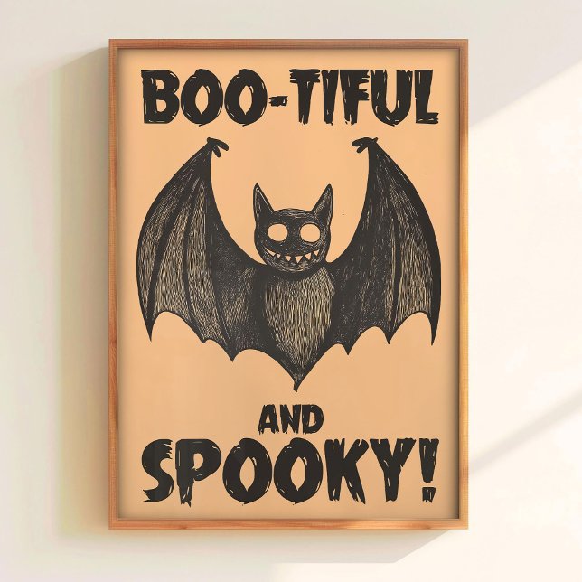 Arte de Parede de Halloween BOO Imprimível Poster  (Criador carregado)