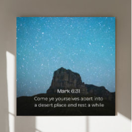 Arte de Parede de Marcos 6:31 KJV – Poster de Escr