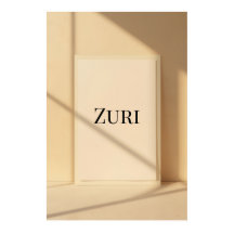 Arte de Parede de Nome Moderno Zuri – Poster Minim