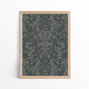 Arte de Parede de Poster Botânico de Artes e Ofíci
