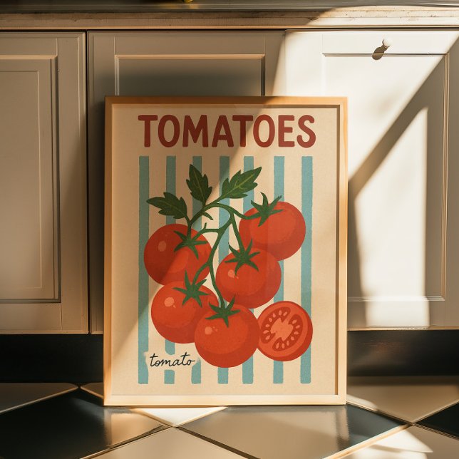 Arte de Parede de Tomate Vintage | Impressão Botân (Criador carregado)