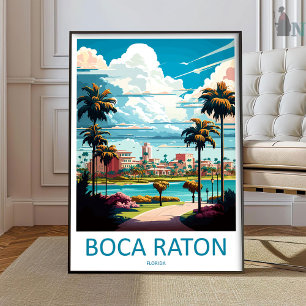 Arte de Parede de Viagem Boca Raton Impressão Boca