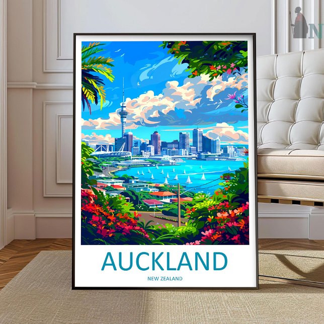Arte de Parede de Viagem de Auckland Impressão de  (Criador carregado)