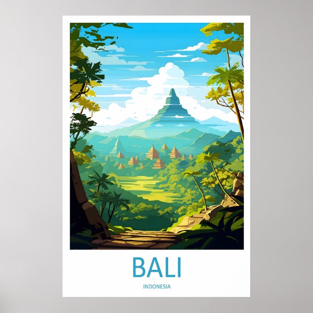 Arte de Parede de Viagem de Bali Impressão Casa En (Frente)