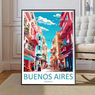 Arte de Parede de Viagem de Buenos Aires Impressão
