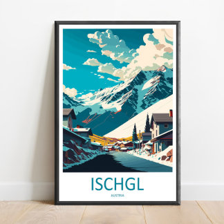 Arte de Parede de Viagem Ischgl Impressão Ischgl D