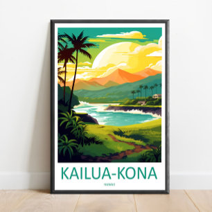 Arte de Parede de Viagem Kailua-Kona Impressão Kai