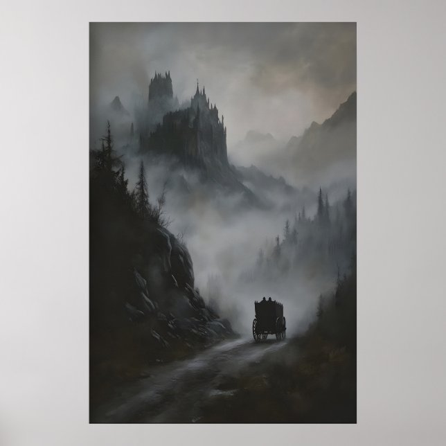 Arte de Parede do Castelo de Drácula, Impressão Gó (Frente)