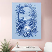 Arte de Parede em Acrílico Paisagem Toile Francesa