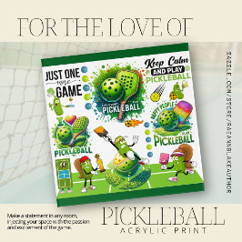 Arte de Parede em Acrílico Para o Amor de Pickleba