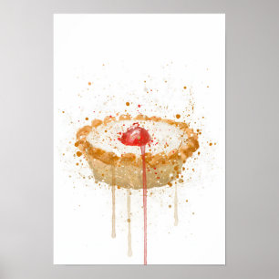 Arte de Parede em Impressão 'Cherry Bakewell'