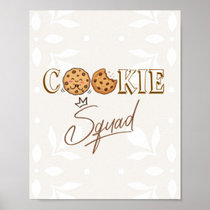 Arte de Parede em Poster   cookie squad (Negrito S