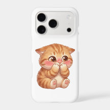 Arte de Parede em Tela de Gatinho Laranja Tímido e