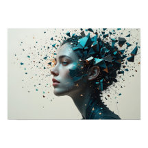 Arte de parede Fragmentada de Poster de Identidade